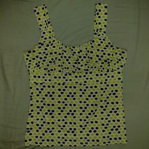 Ann Taylor polka dot blouse size large